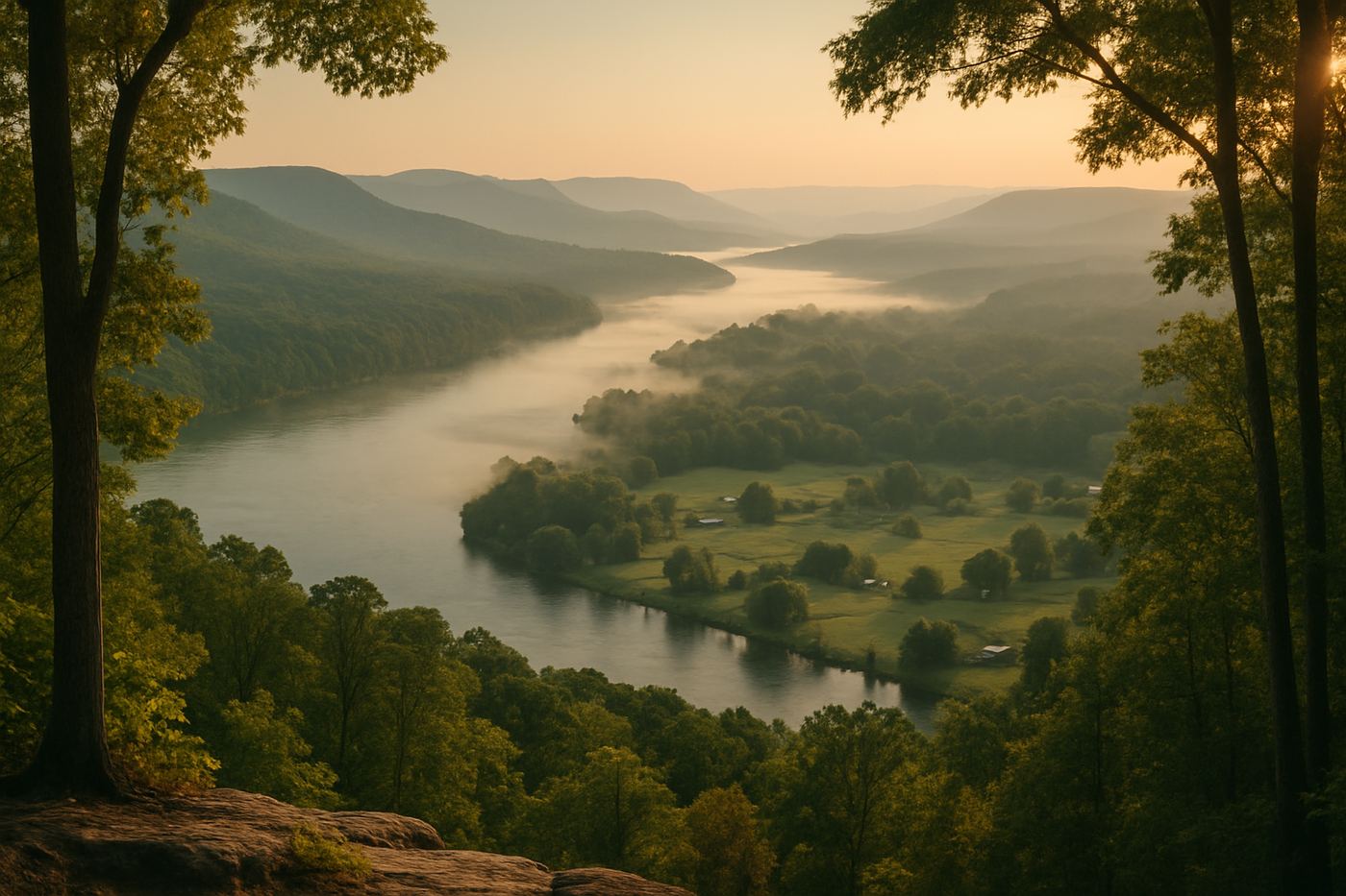 Representative landscape imagery of the Sequatchie, TN area