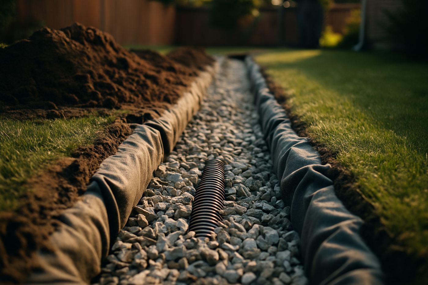 Representative imagery of catch basin installation work