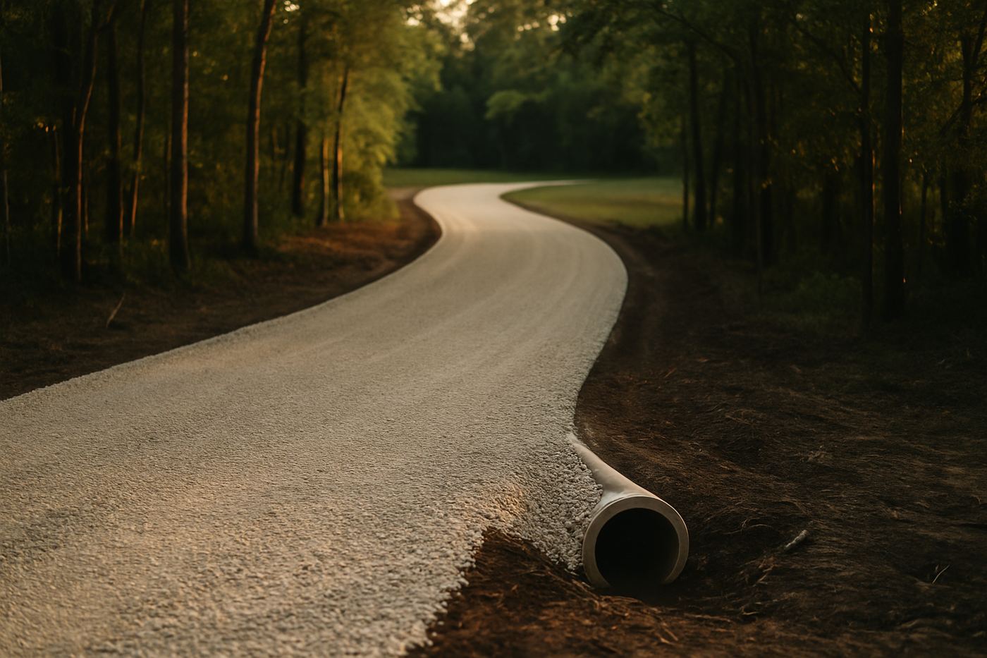 Representative imagery of driveways & grading work